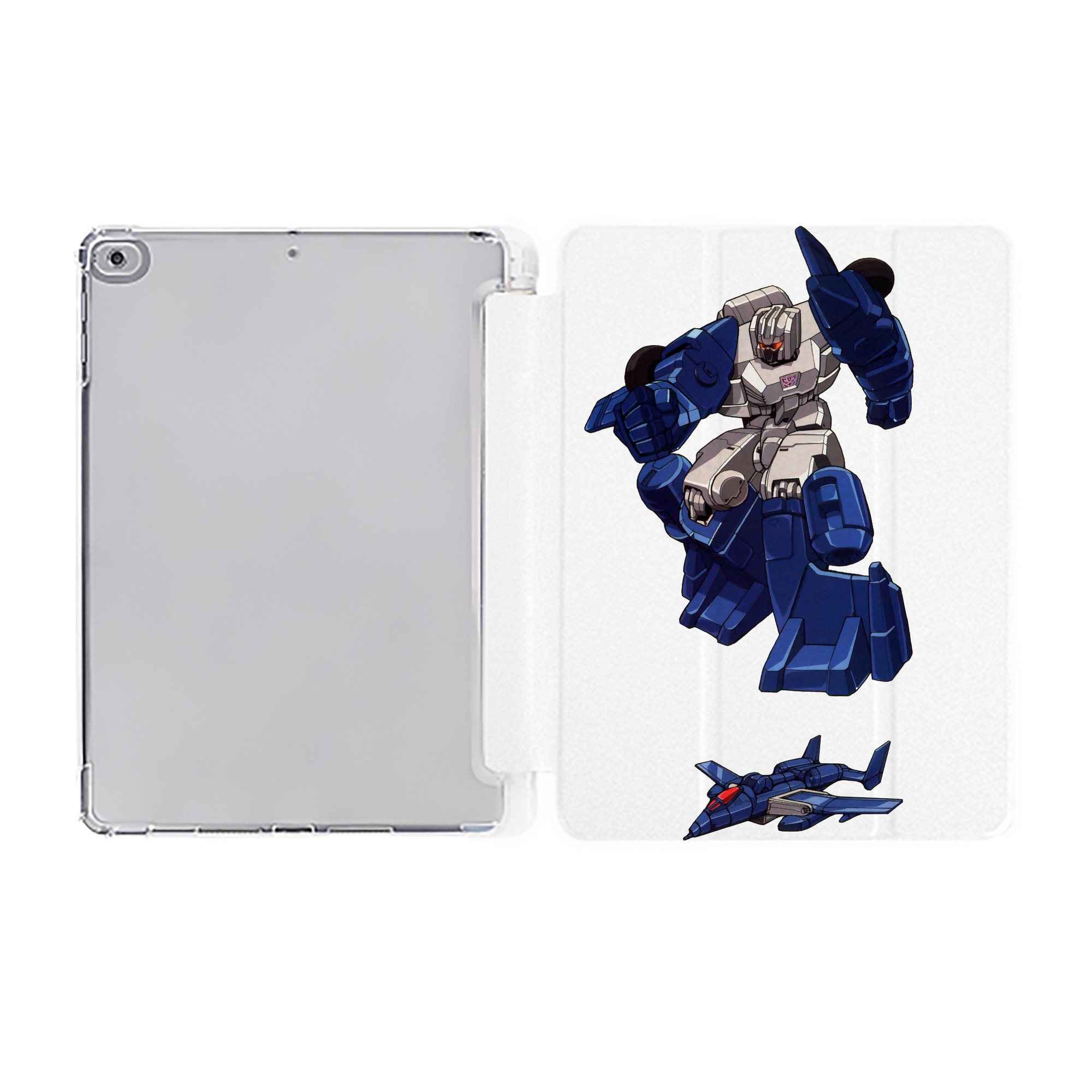 （画像用）  IPad ケース ペン収納付き 三つ折りスタンド PUレザー×シリコン 対応機種9.5/10.5/10.9インチ